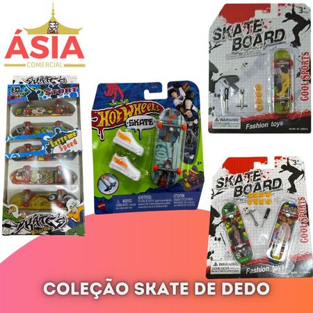 Skate De Dedo Com Acessórios 2 Skates + Chave + Rodas Finger Skateboard  Brinquedo - Sk8 Brinquedo - Skate - Magazine Luiza