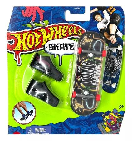 Skate De Dedo Hot Wheels Profissional C/ Sapato Fingerboard