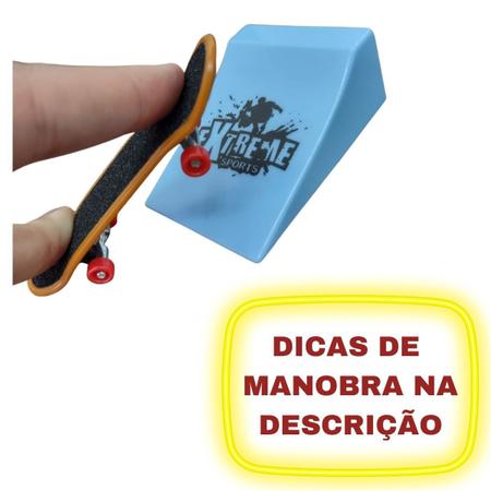 Skate de Dedo com Rampa Fingerboard com Obstáculo Radical em