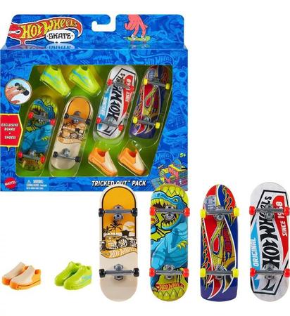 Skate de Dedo com Tênis Multipack Hot Wheels Hgt84 - MP Brinquedos