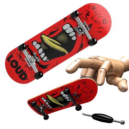 Fingerboard Skate Dedo Profissional De Madeira Com Rolamento