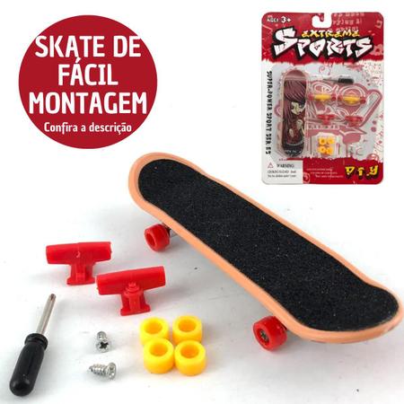 Skate de Dedo Fingerboard Radical Profissional Com Acessórios Mini