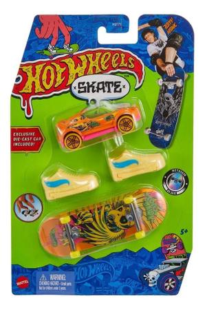 Hot Wheels Skate De Dedo Com Tênis Fingerboards - Mattel