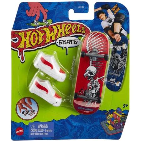 Hot Wheels Fingerboard Skate De Dedo Profissional Tênis