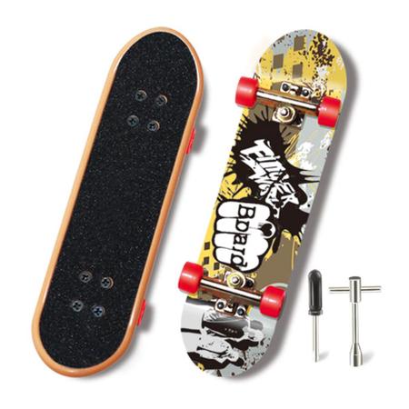 Kit 2 Skate De Dedo Com Ferramentas E Rodas Fingerboard