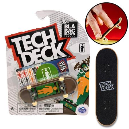 Skate de dedo Tech Deck Primitive Série 10 Branco - Amarelo