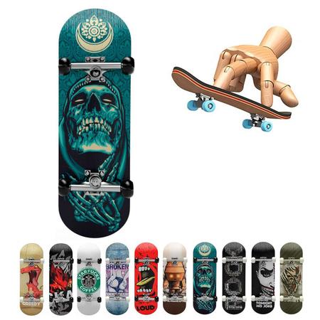 Skate Dedo Profissional De Madeira Com Rolamento Fingerboard - Escorrega o  Preço