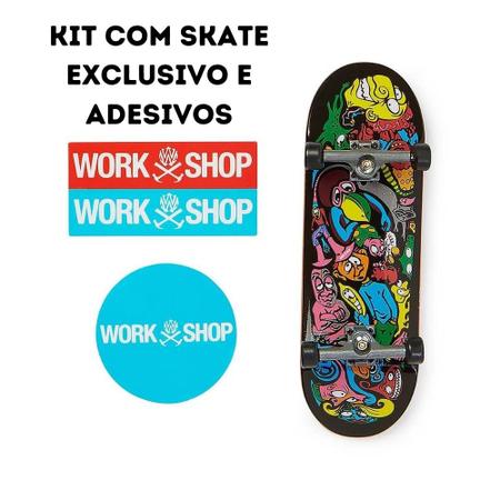 Skate De Dedo Profissional Tech Deck + Adesivos