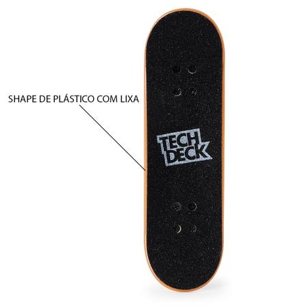 Skate De Dedo Tech Deck Darkroom Laranja E Preto 2890 Sunny