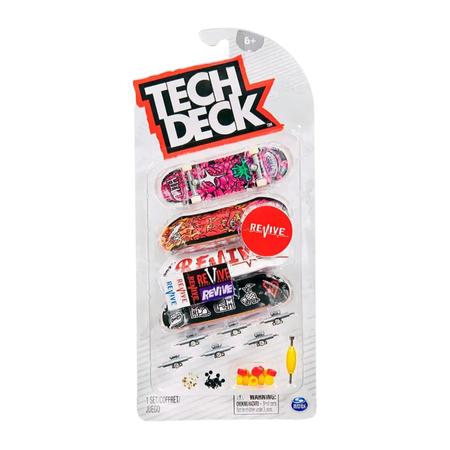 Skate de Dedo Tech deck Ultra Revive Com 4 Skates - Sunny - Skate
