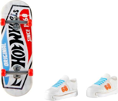 Skate De Dedo + Tênis Profissional Sortido Hot Wheels Mattel