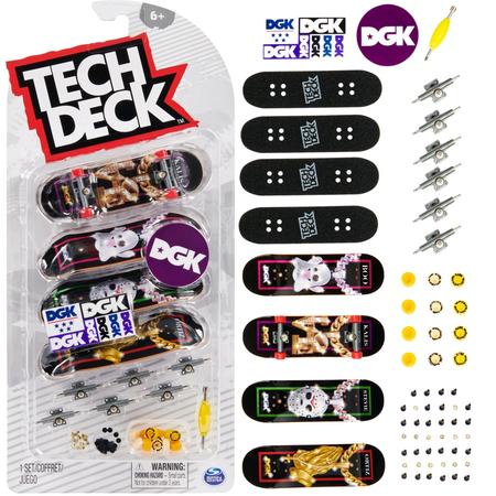 Kit Tech Deck Skate de Dedo com 4 Unidades - Sunny