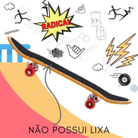 Skate Dedo Infantil Brinquedo Divertido Truck Metal Lixa 4 na