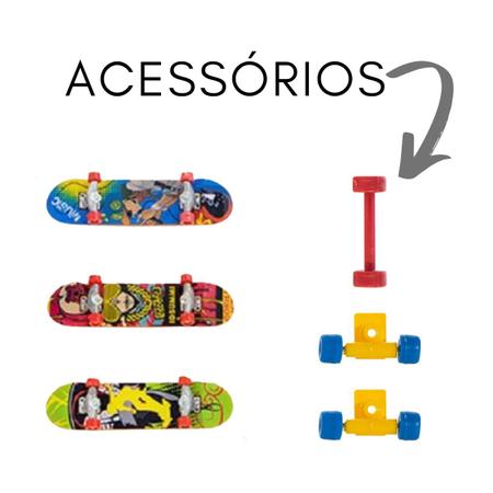 Skate Radical de Dedo com Balas de Açúcar Brinkpop com 15 unidades