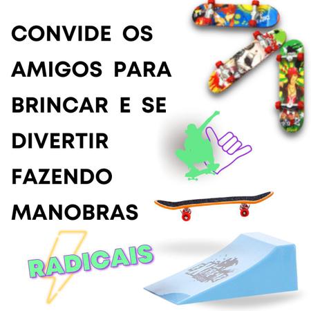 Skate De Dedo C/ Rampa Brinquedo Infantil Divertido Original