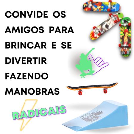 Kit Skate de Dedo Com Rampa Brinquedo Infantil Super Radical - Art Brink -  Skate de Dedo - Magazine Luiza