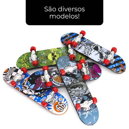 04 Fingerboard Skates De Dedo Mini Profissional C/ Rolamento e Lixa - Monac  Store - Skate de Dedo - Magazine Luiza