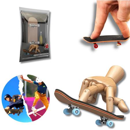 Skate Dedo Profissional Fingerboard De Madeira Brinquedo Top - Skate  Skatista Mini - Skate de Dedo - Magazine Luiza