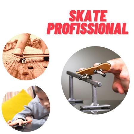 Skate Dedo Profissional Fingerboard De Madeira Brinquedo Top, Magalu  Empresas