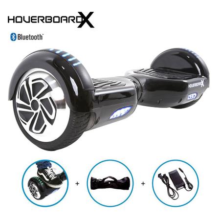 Imagem de Skate Eletrico 6,5 Preto HoverboardX Smart Balance Bluetooth