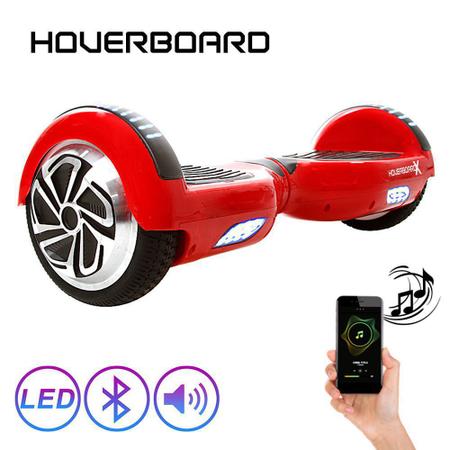 Imagem de Skate Eletrico 6,5 Vermelho Hoverboard Smart Balance