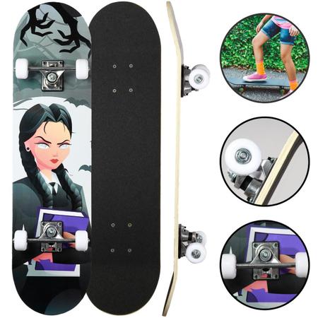 Skate feminino menina anime annie lol semi profissional iniciante com  capacte proteção rosa completo - Hypeboards - Skate Infantil - Magazine  Luiza