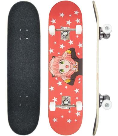 Skate feminino menina anime annie lol semi profissional iniciante com  capacte proteção rosa completo - Hypeboards - Skate Infantil - Magazine  Luiza