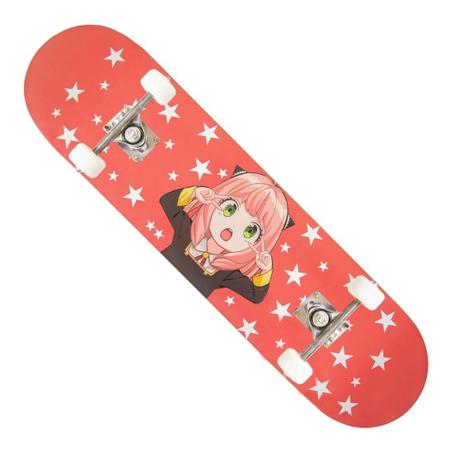 Skate feminino menina anime annie lol semi profissional iniciante com  capacte proteção rosa completo - Hypeboards - Skate Infantil - Magazine  Luiza