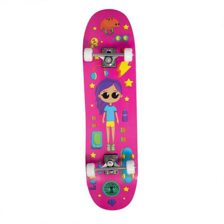 Skate feminino menina anime annie lol semi profissional iniciante com  capacte proteção rosa completo - Hypeboards - Skate Infantil - Magazine  Luiza