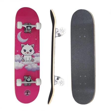 Imagem de Skate Infantil Feminino Montado Toy Cat Life Dreams Kid 60kg