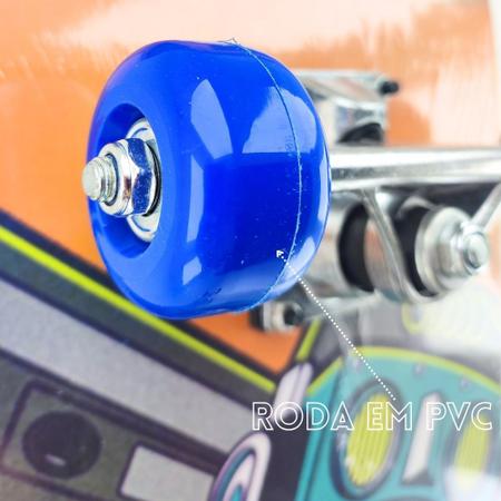 Imagem de Skate Infantil Montado Com Lixa 7 lâminas Brinquedo Radical