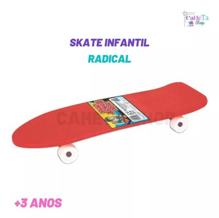 Skate Infantil Brinquedo Radical Iniciante Grande Suporta - Injeto Plastic  - Skate Infantil - Magazine Luiza