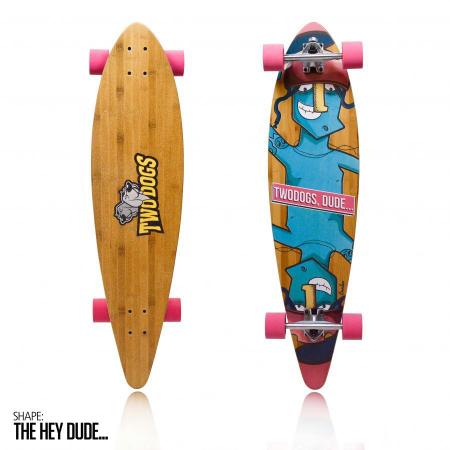 Imagem de Skate longboard two dogs bambu d3