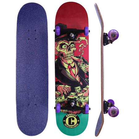 Imagem de Skate Profissional Montado Com Lixa Adulto e Criança CONCEPT SKATEBOARDS