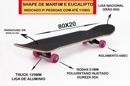 Skate feminino menina anime annie lol semi profissional iniciante com  capacte proteção rosa completo - Hypeboards - Skate Infantil - Magazine  Luiza