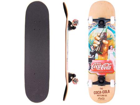 Imagem de Skate Skateboard Coca-Cola Maple Bottling