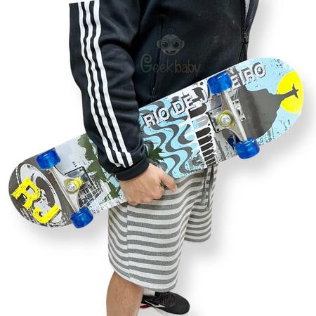 Imagem de Skate Skateboard Iniciante 70Kg Completo Shape 7.0 Montado