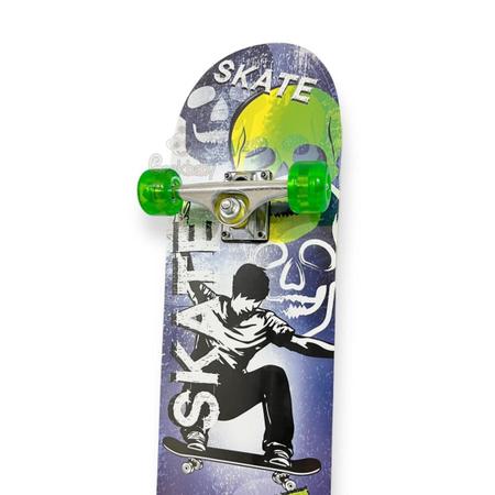 Imagem de Skate Skateboard Iniciante 70kg Completo Shape 7.0 Montado