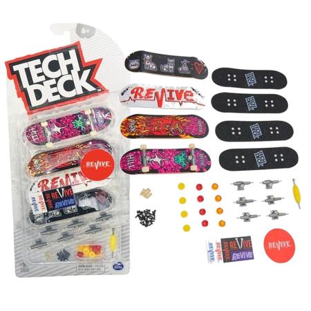 Skates De Dedo Tech Deck Kit Com 6 Sk8 Shop Acessórios Sunny - JP