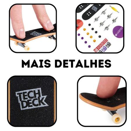 Kit Tech Deck Skate de Dedo com 4 Unidades - Sunny - Skate de Dedo