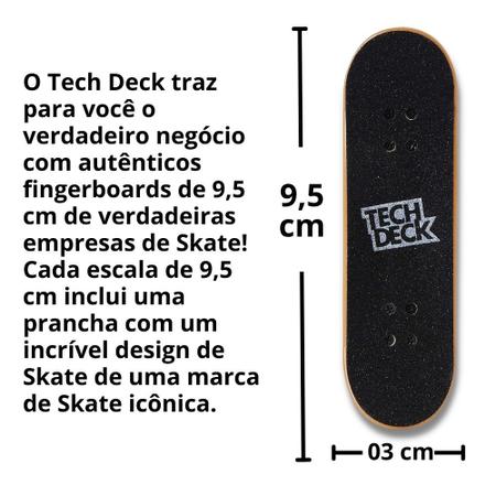 Kit Tech Deck Skate de Dedo com 4 Unidades - Sunny - Skate de Dedo