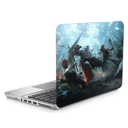 Imagem de Skin Adesivo Protetor Para Notebook 14 Wide God Of War B1