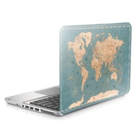 Imagem de Skin Adesivo Protetor Para Notebook 15,6 Mapa Mundi Atlas D23