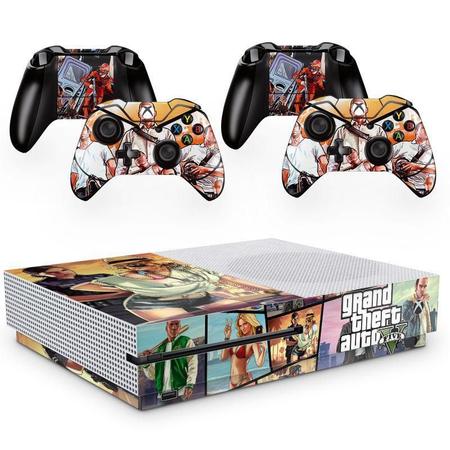 Imagem de Skin Adesivo Protetor X Box One S E Controles Grand Theft