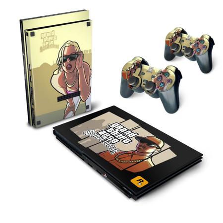 Skin Compatível PS2 Slim Adesivo - GTA San Andreas - Pop Arte