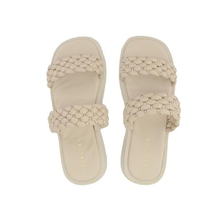 Imagem de Slide Feminino Lia Line Flatform Vanilla Bege - 2245