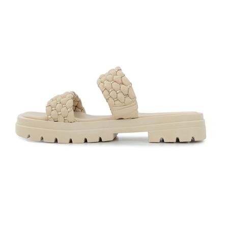 Imagem de Slide Feminino Lia Line Flatform Vanilla Bege - 2245