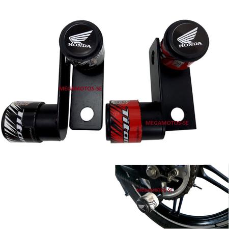 Slider de Roda Traseira Honda Titan 125 / Titan 150 / Titan 160 ano 2000 à 2022 - MT ACESSÓRIOS Imagem de Slider de Roda Traseira Honda Titan 125 / Titan 150 / Titan 160 ano 2000 à 2022