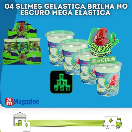 Imagem de Slime 04 Gelastica Brilha No Escuro Mega Elástica Original Toy