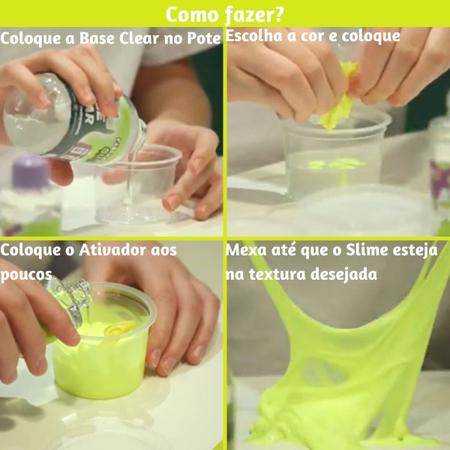 Slime com ativador pronto e ingredientes faça você mesmo diversao em  família - BANG TOYS - Slime / Amoeba - Magazine Luiza